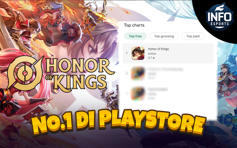 Honor of Kings Menjadi No. 1 di Playstore Setelah Rilis Global