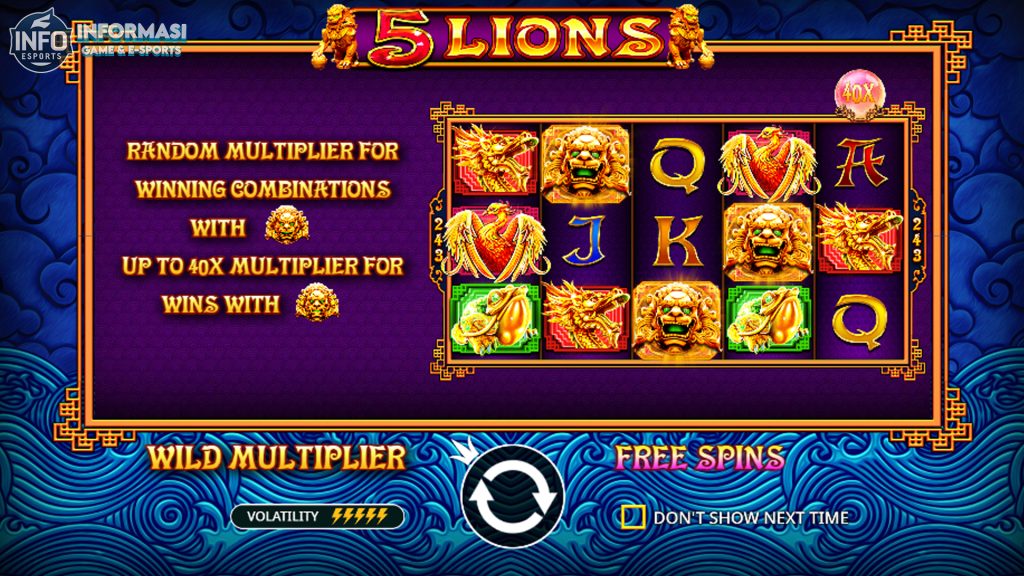 5 Singa Mengamuk: Pecahkan Jackpot di 5 Lions Slot